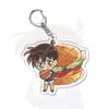 Anime Games Detective Conan Acrylic Keychain Metal Ring Car Bag Key Decoration Accessory Gift Anime Gifts Pendant