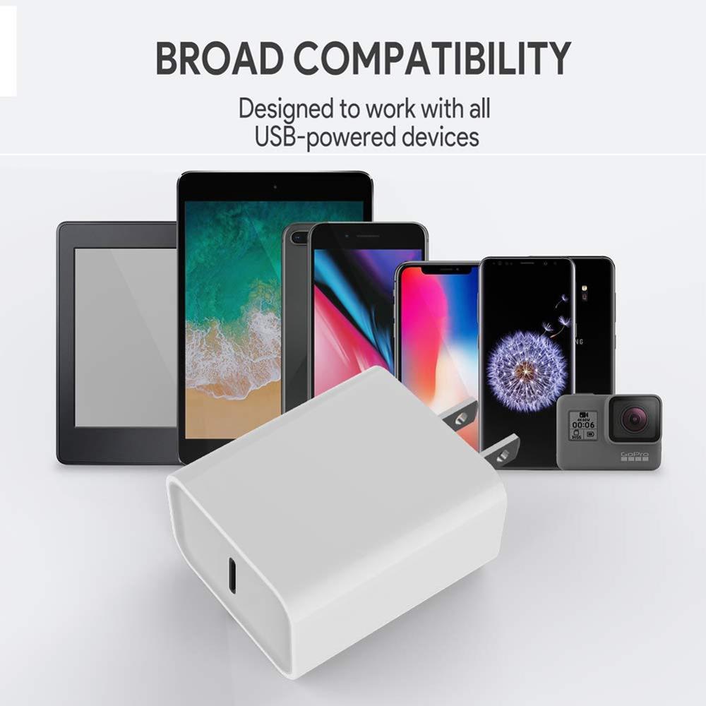 For Apple Charger 18W PD 3.0 Charger QC 4.0 3.0 USB Type C Quick Charge 4.0 For iPhone 11 12 Xs X 8 Ipad Fast Charging Power Type-C