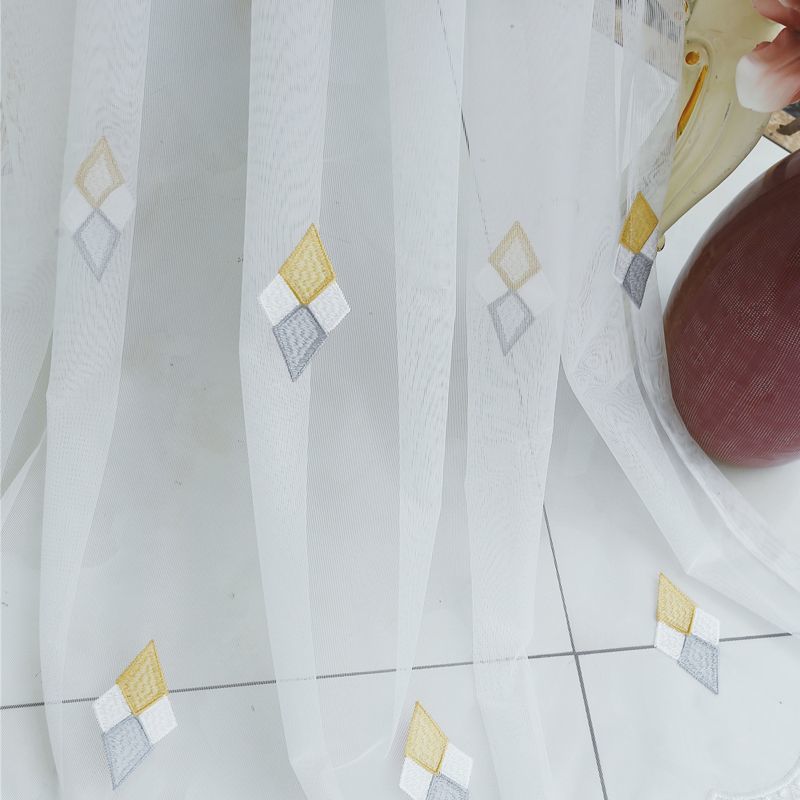 Перегородка Прозрачная Занавеска Роскошная Синяя Вышитая Прозрачная Занавеска Кружевная Вуаль Драпировки Светофильтрующая Занавес Винтажный Цветочный Декор Для Окна