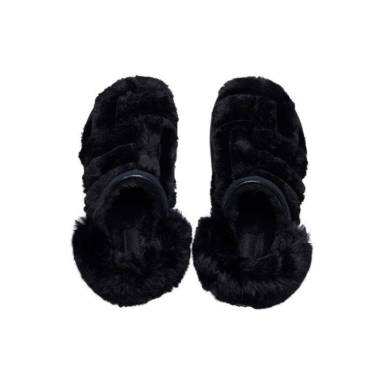 Crocs Ева Сноухаус Пушистые Клоги Женская Обувь Черный 208938-001