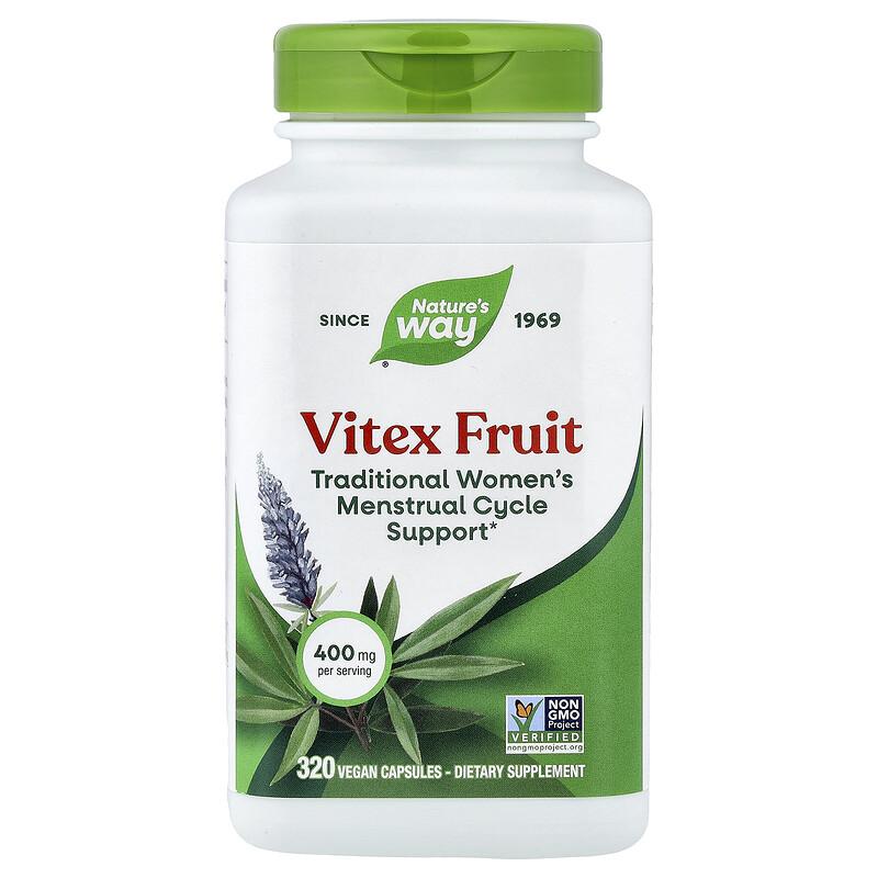 Vitex Fruit, 400 mg, 320 Vegan Capsules