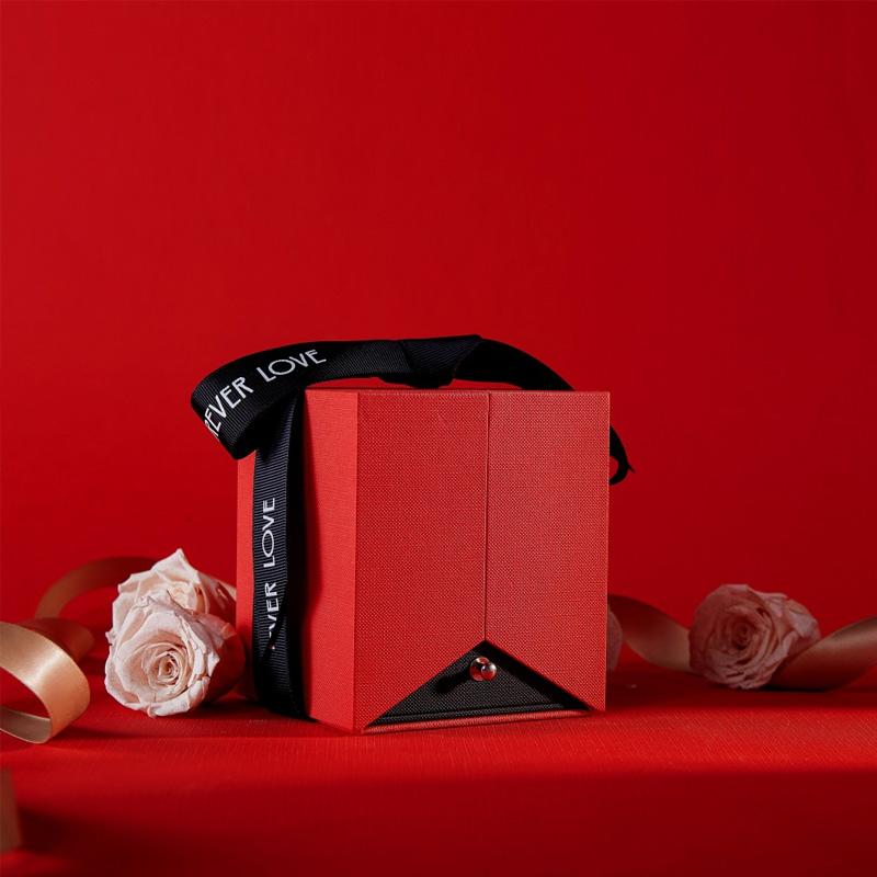1 шт. модные романтические рождественские подарки коробка ювелирные изделия роза день святого валентина любовь