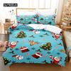 Cartoon Santa Claus Bedding Set Duvet Cover Set 3d Bedding Digital Printing Bed Linen Queen Size Bedding Set Fashion Design
