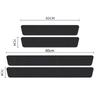 4PCS Car Door Sill Bumper Stickers Protector 3D Carbon Fiber Car Wrap Film Automotive Wrap Film Self-Adhesive Anti Scratches