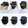 Windproof Winter Men Bomber Hat Cotton Plush Fur Earflap Hat Warm Earflaps Caps