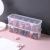 1 Transparent Cell Storage Box, Multi-Functional 5-Cell Storage Box, Suitable For Jewelry, Hair Band, Hair Clip Arrangement Box