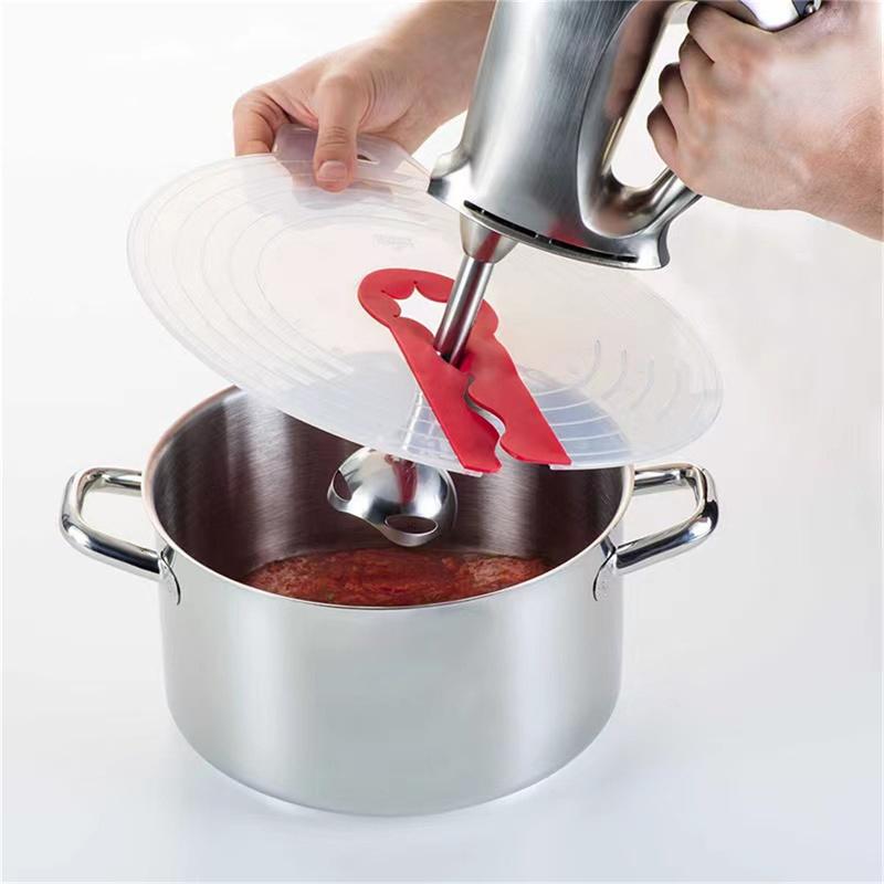 1PC Silicone Hand Mixer Splatter Guard Kitchen Reusable Mixing Bowl Anti Splash Cover Round Whisk Cover