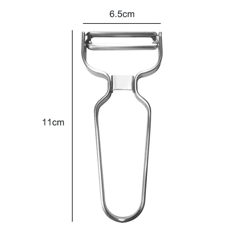 1 шт. Многофункциональная кухонная овощечистка из нержавеющей стали, инструменты для фруктового овощного салата, терка для картофеля, моркови, резак