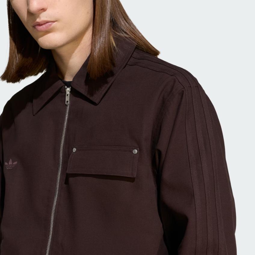 Adidas Originals Workwear Canvas Long Sleeve Loose Jacket Men Jackets KG6453