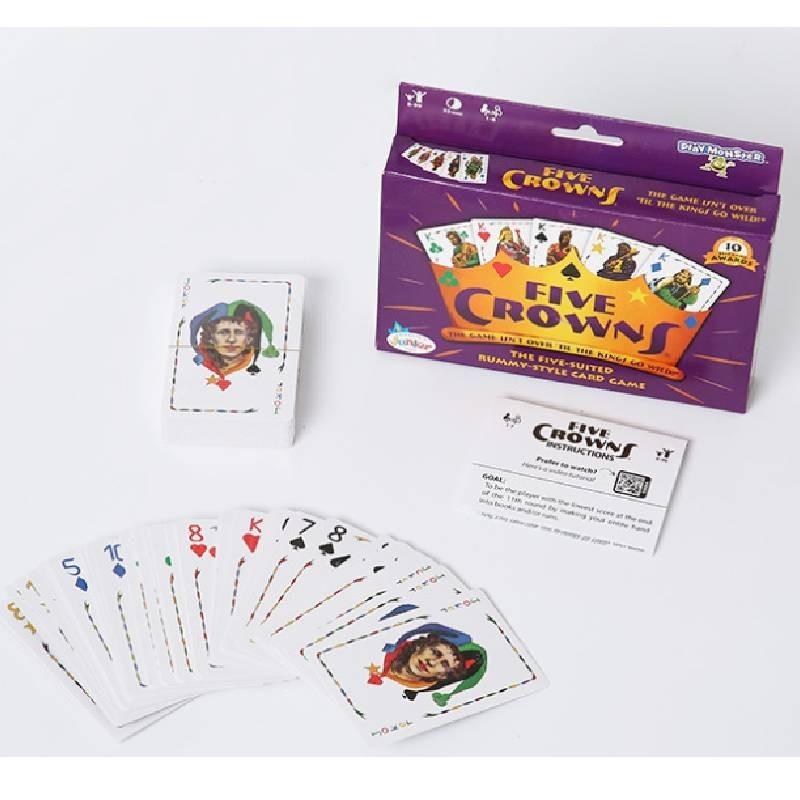 Набор английских карточных игр Five Crown и Quiddler, игра Magic Game, материал: медная бумага, упаковка: цветная коробка, отлично подходит для интеллектуального развития и