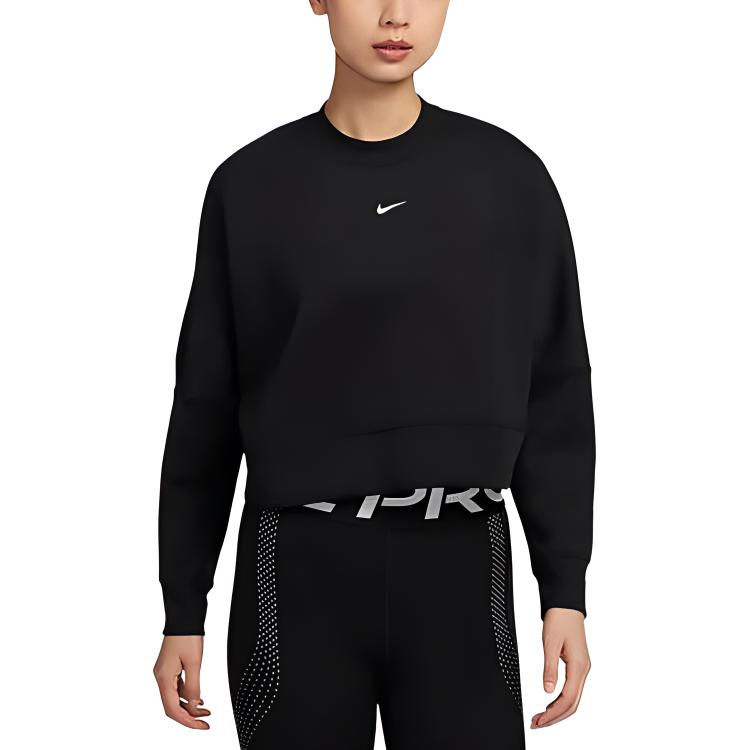Nike Prima Women's Dri FIT Oversized Crew Neck Cropped Top HJ1187-010