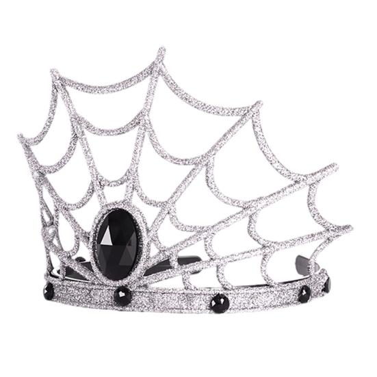 Хэллоуинская корона-паутина, жуткая тиара-паутина, головной убор для женщин и девочек, аксессуар для костюмированной вечеринки на Хэллоуин