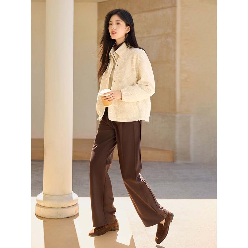 XWI Elegant Little Fragrance Style Velvet Cotton Jacket