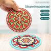 Нескользящая подставка в этническом стиле для кофе, чая и мисок