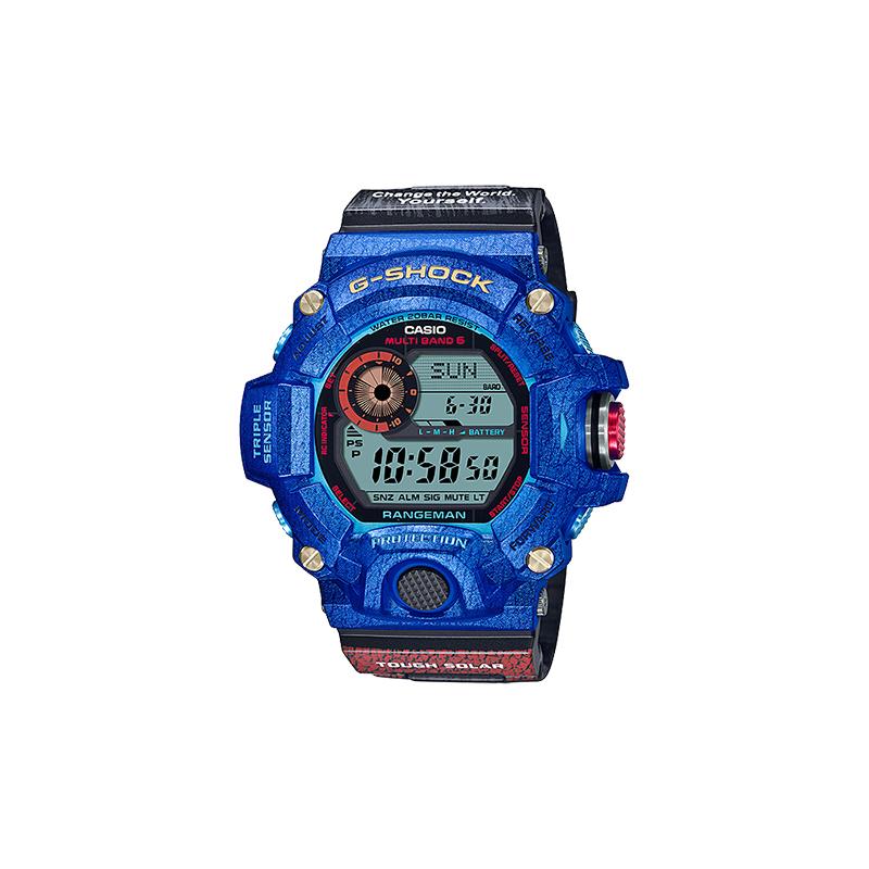 Casio CASIOG-SHOCKСерия G-SHOCK Часы Земля Часы Казуар Кварцевый Механизм Ремешок из Углеродного Волокна Японские и Корейские Часы Мужские Часы Синие GW-9406KJ-2