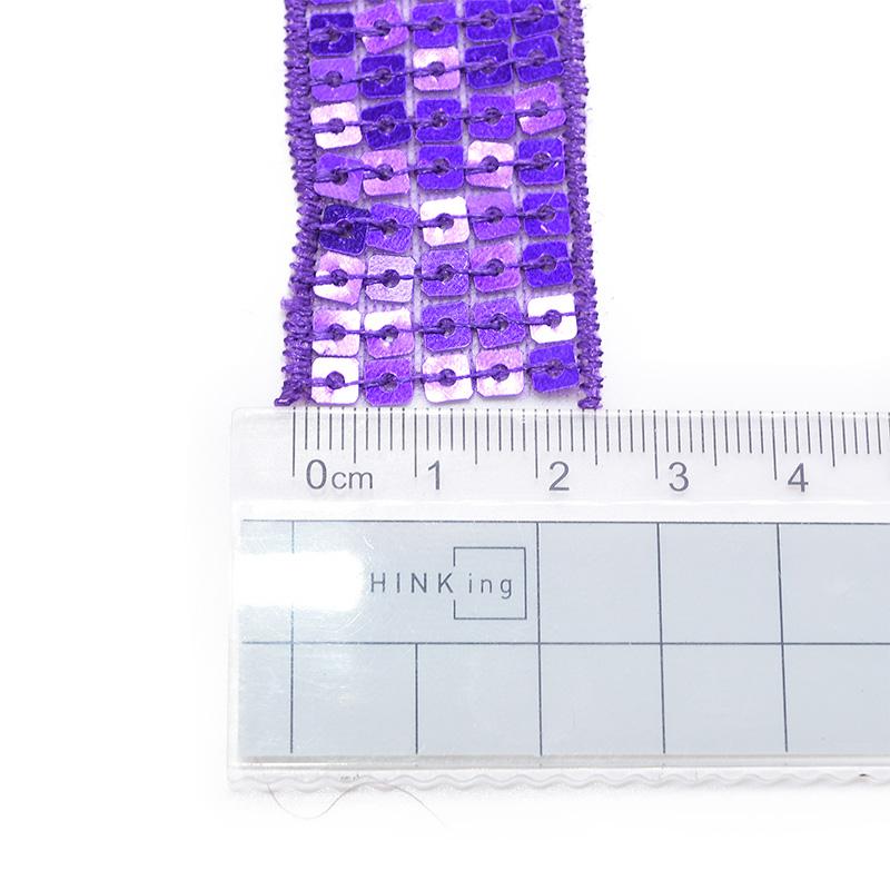 10 ярдов/лот 5 рядов квадратная пайеточная вышивка лента 25 мм пайеточное кружево отделка для шитья рукоделия одежды головного убора свадебного украшения