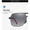 aoron Double Beam Driving Sunglasses Fashion Men's Metal Large Frame Outdoor Sunglasses