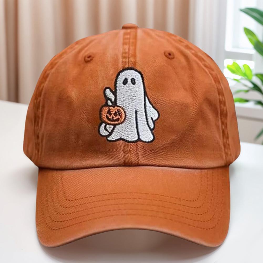 Unisex Baseball Cap Halloween Pumpkin Fashion Hats Embroidery Cap Casual Women Men Baseball Caps Soft Breathable Golf Sun Cap