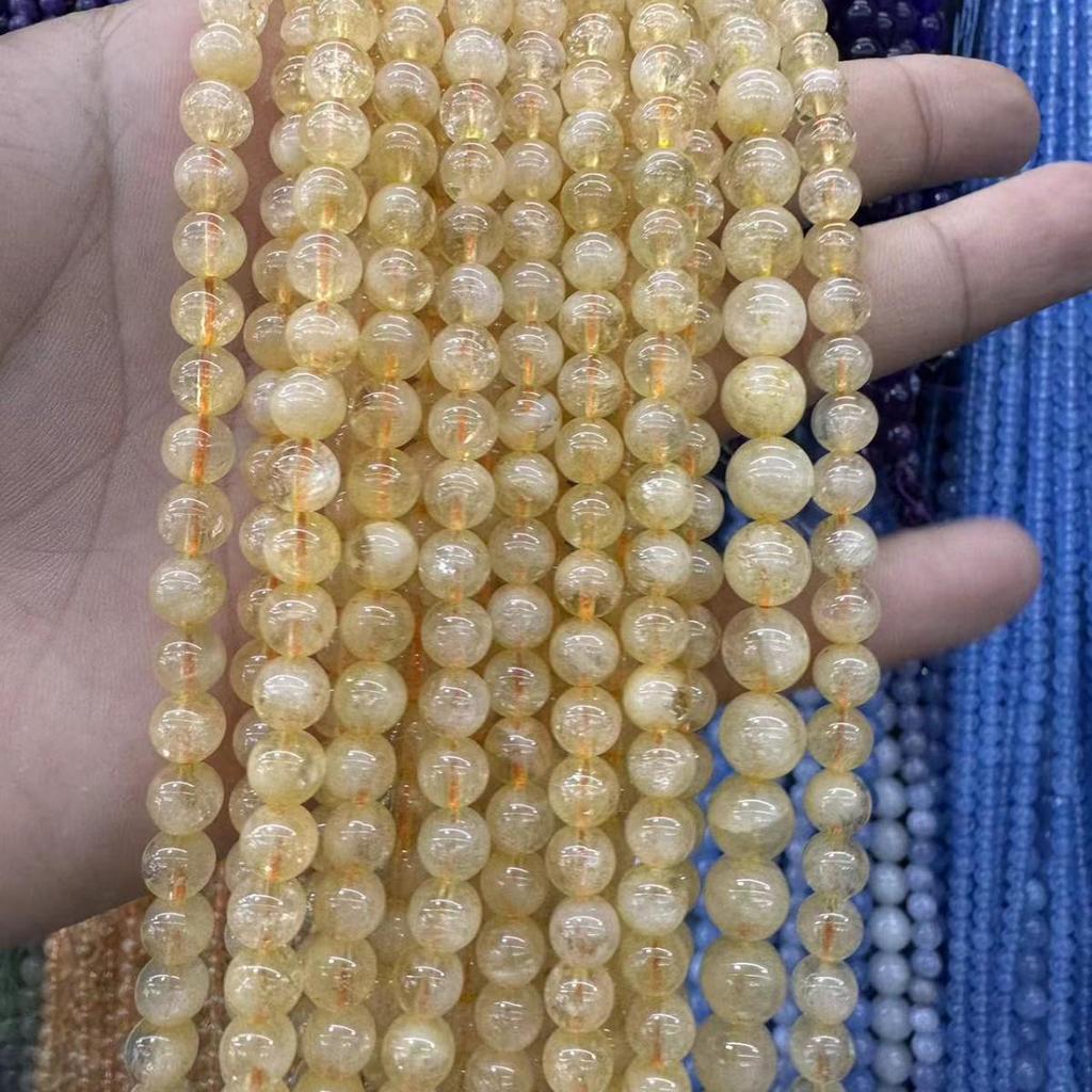 Натуральный золотистый рутиловый кварц, loose round beads, для изготовления украшений своими руками