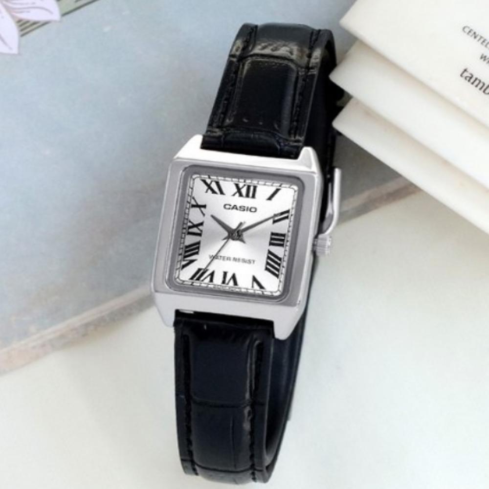 Casio Женские кожаные часы LTP-V007L-7B1