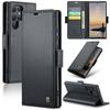 CaseMe Кошелек с RFID-блокировкой для Galaxy S24 Ultra S10 S20 S21 S22 S23 S25 Держатель для карт Магнитная застежка Кожаная книжка-чехол