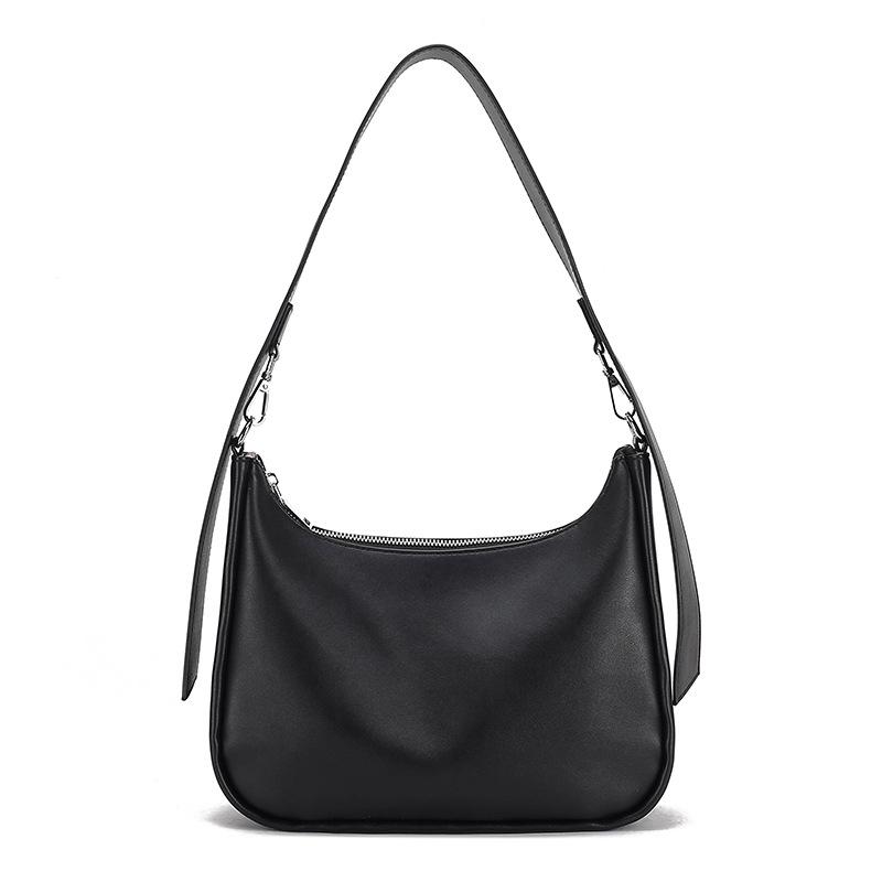 Crescent Bag Soft Leather French Shoulder Bag for Women Women's Underarm Bag