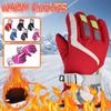 (Projector)Winter Gloves for Kids Boys Girls Snow Windproof Mittens Outdoor Sports Skiing