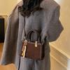 Сумка-тоут женская 2025 новая осенне-зимняя модная с высоким чувством класса ретро деловая женская сумка на плечо, мессенджер, маленькая квадратная сумка