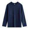 300G Autumn Xinjiang Cotton Thick Cotton Hidden Blue Men's and Women's Long Sleeve T-shirt