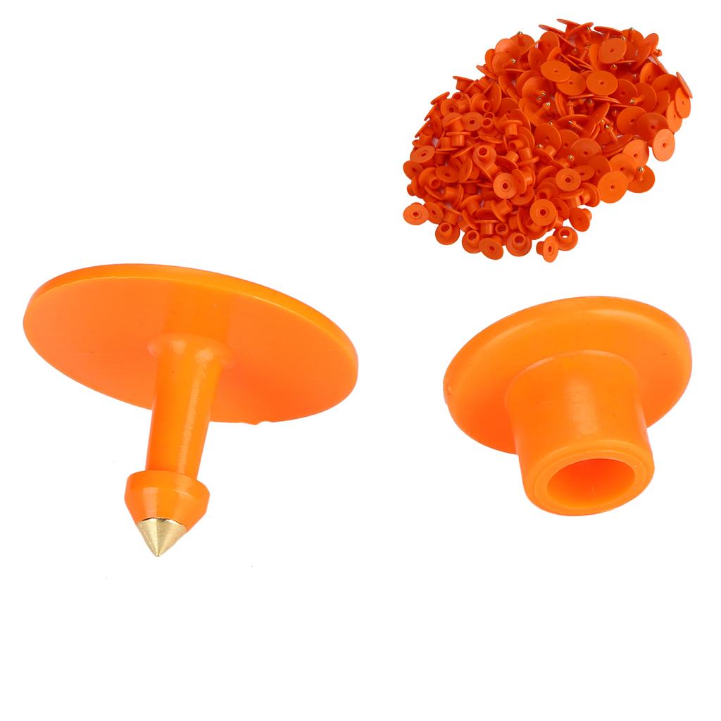 200 шт. утолщенная бирка для ушей овец номер маркера идентификационная карта информация управление оранжевое ухо