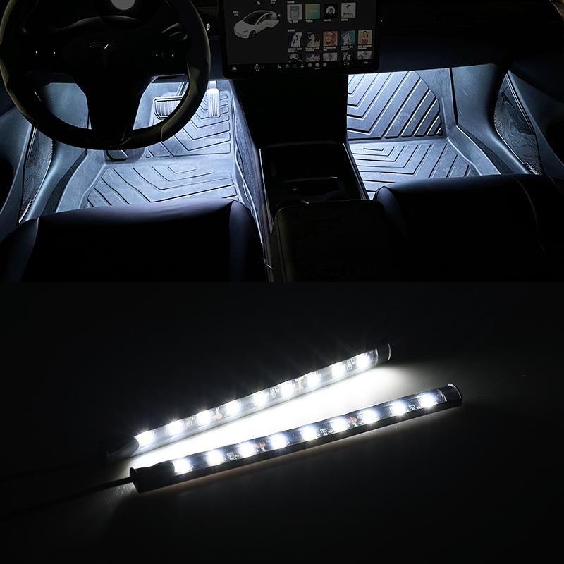 9 LED Car Interior Backlight Ambient Mood Foot Light with USB Lighter Decorative Atmosphere Lamp Auto Accessories 12V
