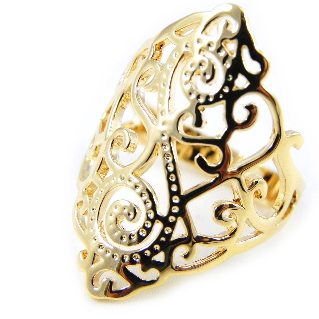 Позолоченное кольцо "Кармен"