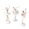 3Pcs Dancing Girl Fashion Toy Elegant Party Home Home Long Service Decoration Life Ballet Girl Cake Picks