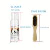 [Waterless Stain Remover]Sports Shoe Cleaner with Brush,Mesh Sneakers & White Shoes Foam Mousse,Waterless Stain Remover 120ml