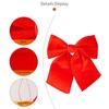 Christmas Tree Bow Pendant Velvet Bow Topper Wreaths Doors Decor Wire-Reinforced Edges Gift Bows Holiday Decoration