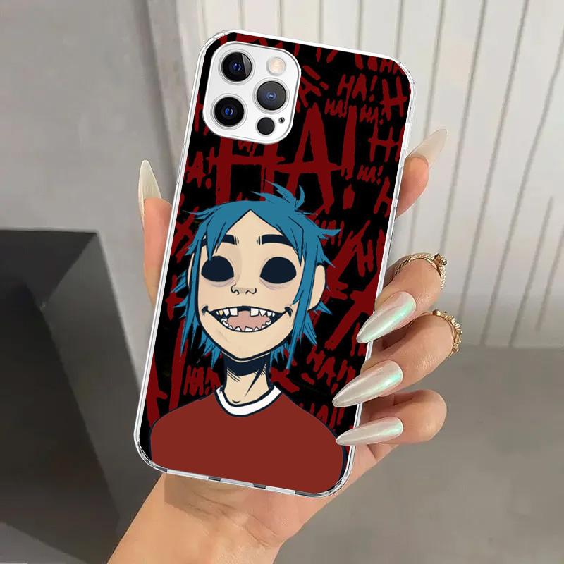 Gorillaz Anime Phone Case for Iphone 17 Air 16 15 Plus 14 13 Mini 12 11 Pro Max 16E 7 8 SE 2020 Soft Funda Print Shell 17 Air 16