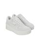 PUMA CALI Wedge Platform Size Sneakers, Tonal, Women's, 385248, Spring/Summer 2022, Pristine/Marshmallow, 24.5cm