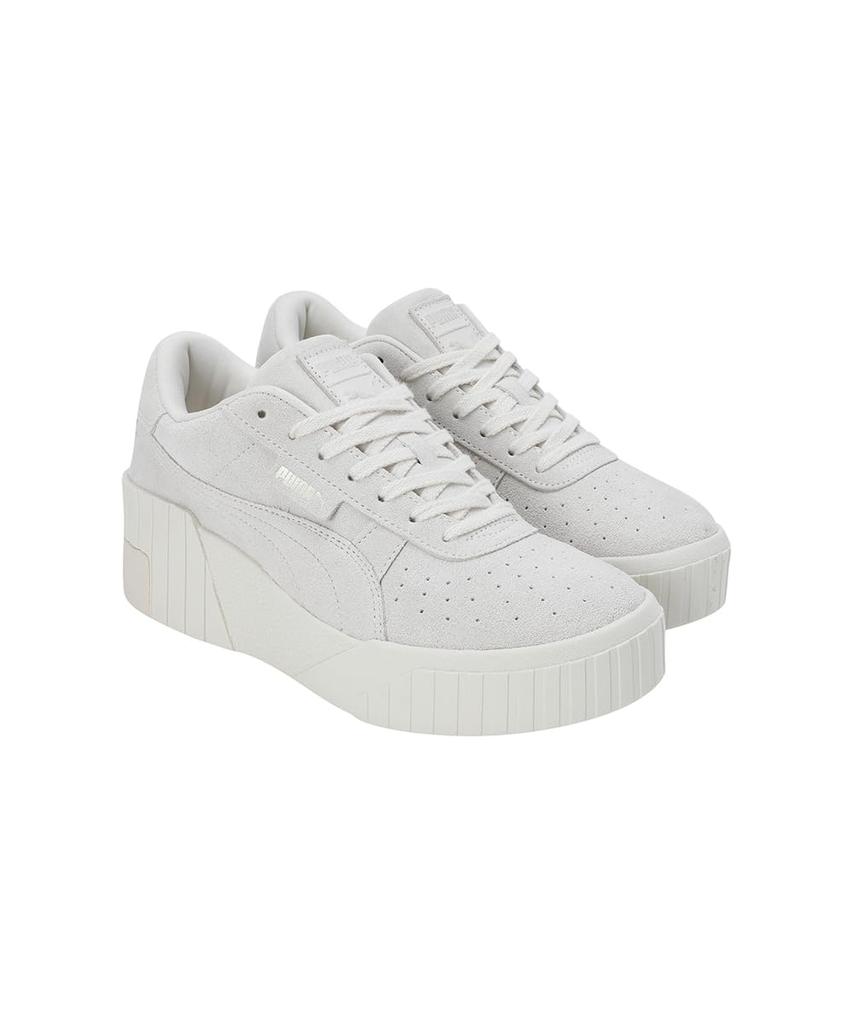 PUMA CALI Wedge Platform Size Sneakers, Tonal, Women's, 385248, Spring/Summer 2022, Pristine/Marshmallow, 24.5cm