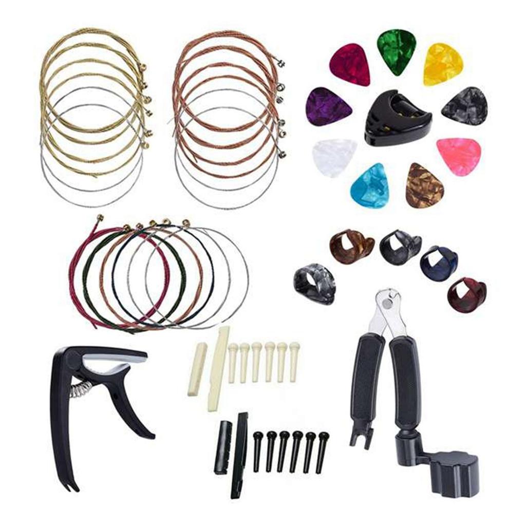 Инструмент для ремонта гитары Капо Медиатор Порожек Струна Колок Аксессуар для инструмента для обслуживания