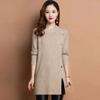 Women Casual Sweater Solid Large Size Pullover Spring Autumn Female Loose Long Sleeve Knit Sweater Long Jumper Feminima 4XL