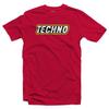 Techno Logo Men's T-Shirt - Acid House Dance Music Rave DJ Old Skool