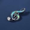 Брошь в винтажном стиле в виде музыкальной ноты из раковины абалона, модные аксессуары для мужчин и женщин, идеальные подарки на дни рождения, Рождество, День святого Валентина