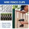 100 set Wear-resistant Metal Wire Clips Anti-corrosion Fence Wire Clamp  Animal Husbandry