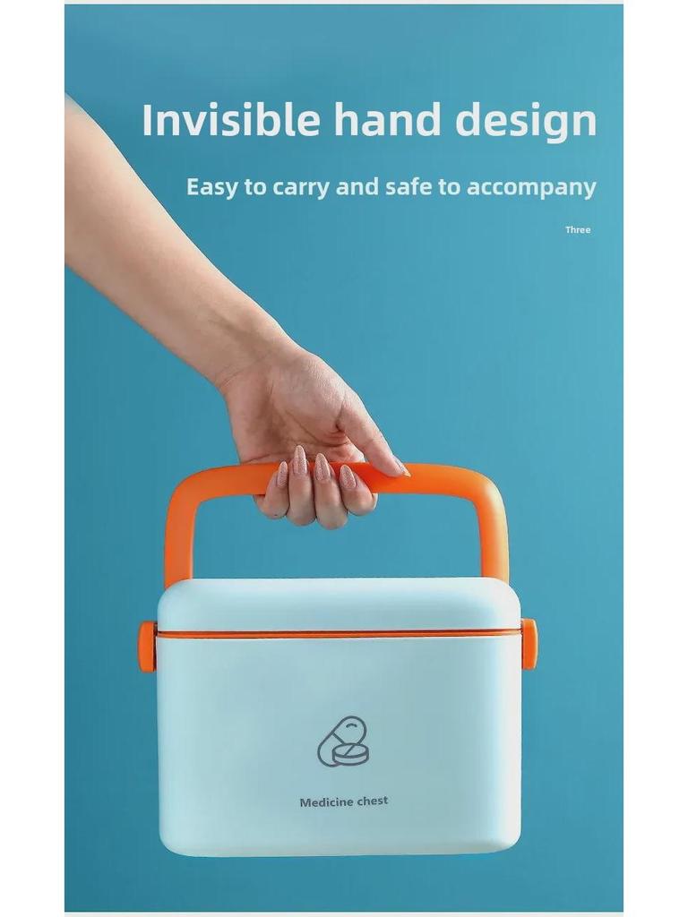 Большая переносная аптечка: Семейный набор с многофункциональным хранилищем для экстренных случаев и домашнего использования