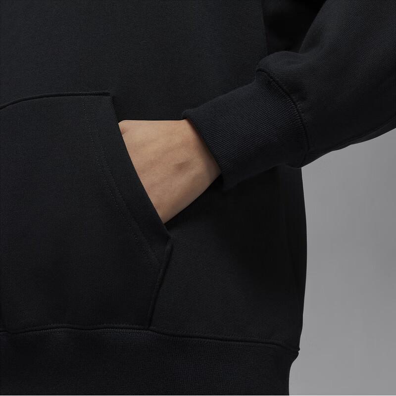 Jordan Flight Fleece Solid Soft Loose Hoodie Женские толстовки с капюшоном Черный Темно-дымчато-серый HJ1312-010