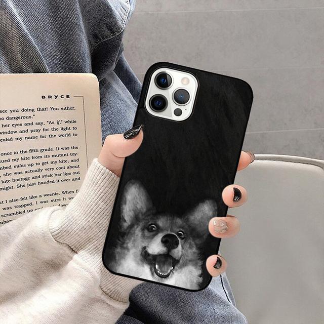 Милый корги Чехол для телефона Задняя крышка для iPhone 17 Air 16 15 14 13 11 12 Pro Max PlusS Чехол Coque