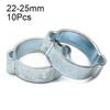 10Pcs Assortment Kit Pipe Clip Double Ears Pipe Hoop Adjustable Hose Clamp  Fuel Tube Water Pipe