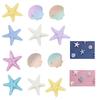 6Pcs DIY Charms for Bag Accessories Handbag Starfish Shell Beach Totes Bags Decoration Waterproof for Bag/Beach Bag