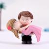 Couple Bride Groom Model Miniature Landscape Wedding Figurine Decor Ornament