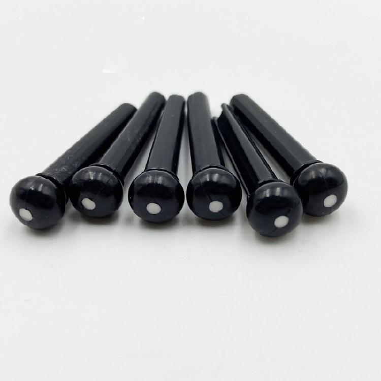 High Performances ABS Bridge Pins For Folk Guitars Ukuleles Ensuring Stable Tuning And Rich Harmonics